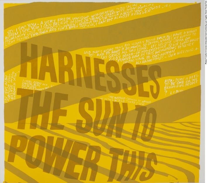 Corita Kent - Harness The Sun, Silkscreen Print on Paper