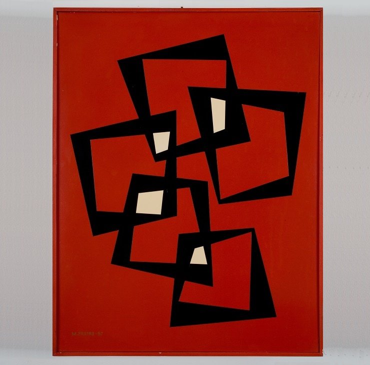 Mana Freire, 21 de enero, 1957, Proxyline lacquer on wood, The Ella Fontanals Cisneros Collection