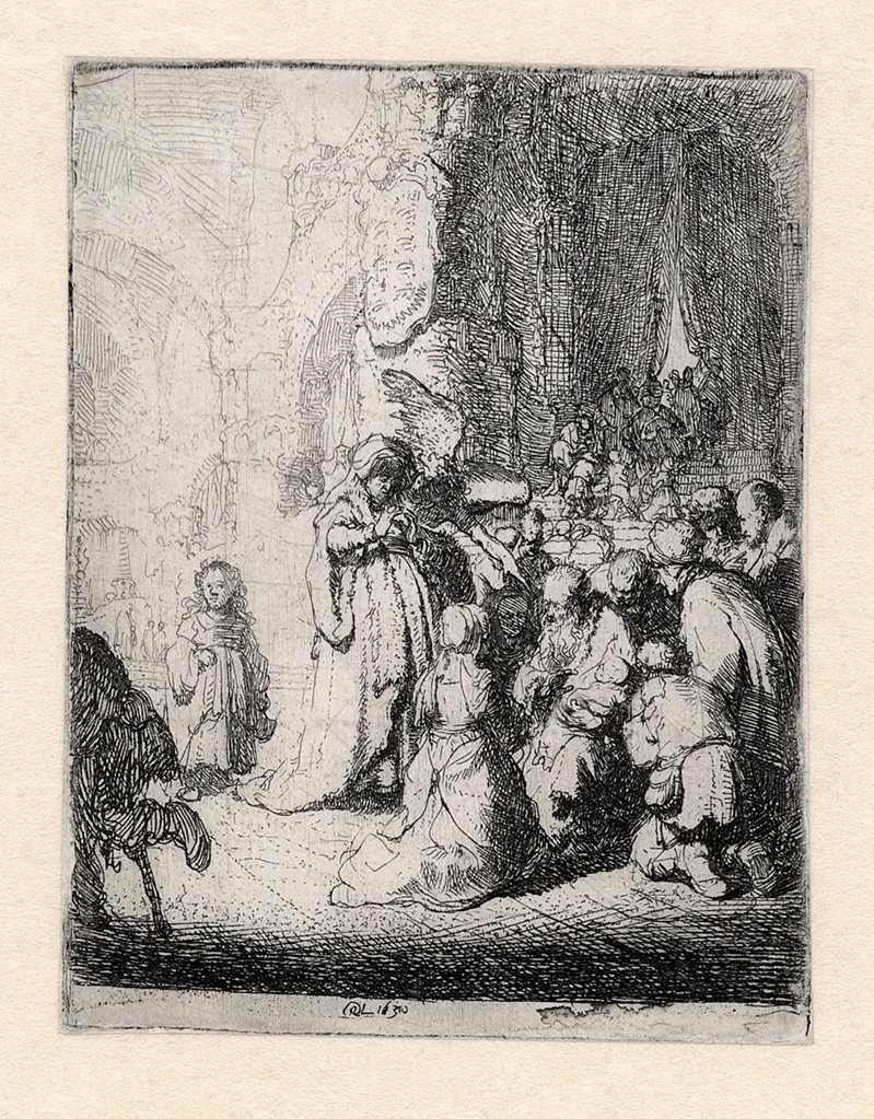 Simeon's Hymn of Praise, by Rembrandt van Rijn - 1630